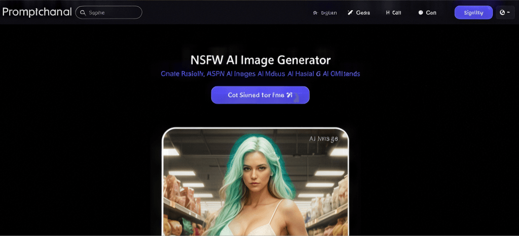 PromptchanAI landing page