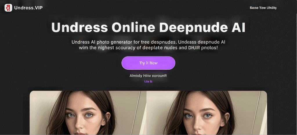 UndressVip landing page