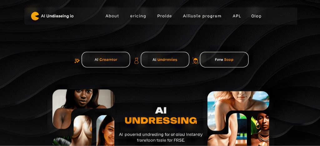 UndressingIO landing page
